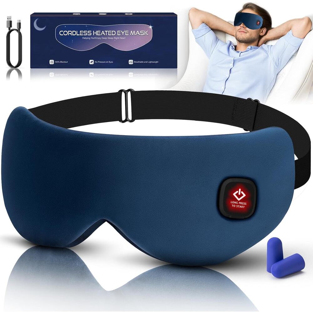 Zinpaza Cordless Heated Eye Mask